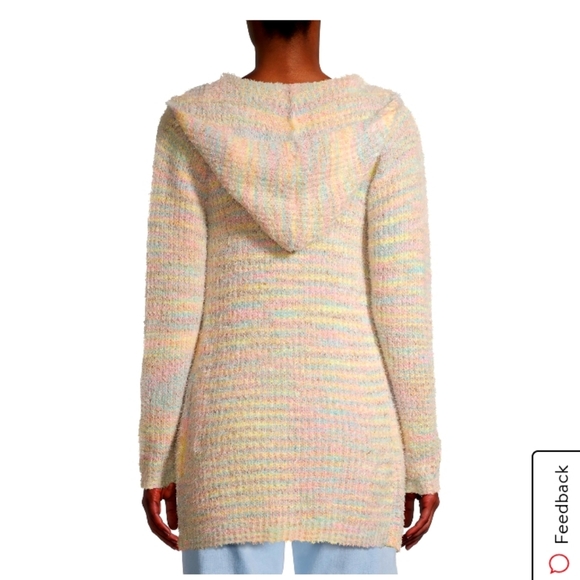 Brand new fuzzy hooded cardigan medium large xxl - Picture 2 of 4